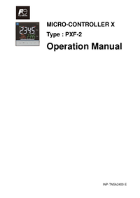Thumbnail of document Manual - PXF Series VMD Temperature Controllers